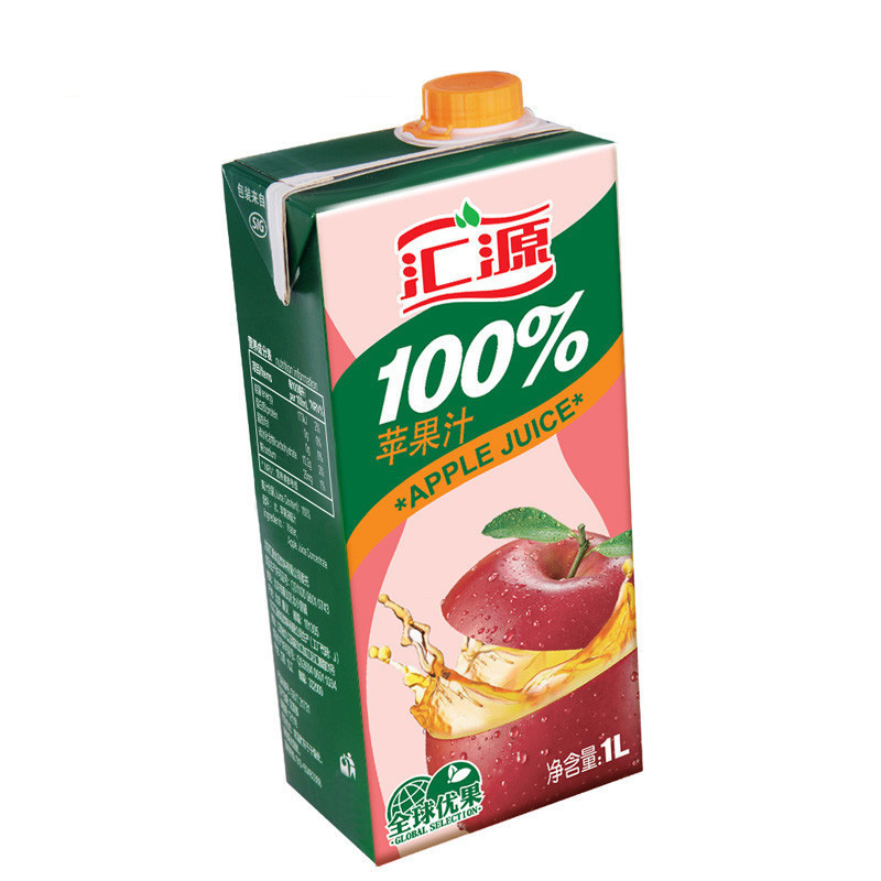 汇源100苹果果汁1l盒