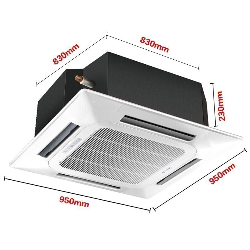 美的(midea)吸顶空调天花机一拖一商用中央空调嵌入式办公商铺新能效