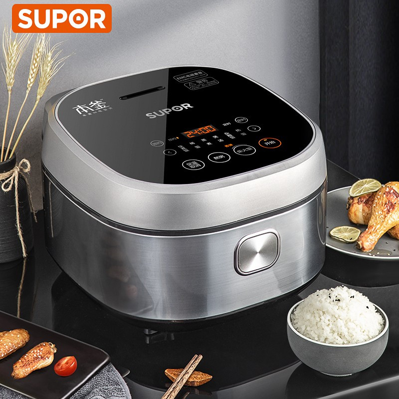 [4L球底本釜]上盖同步加热 苏泊尔(SUPOR)电饭煲电饭锅5L球釜内胆2-8人使用一键香弹煮微压焖香蛋糕功能家用智能