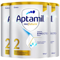 [3罐装]Aptamil澳洲原装进口爱他美白金版2段6-12个月婴幼儿配方奶粉900g