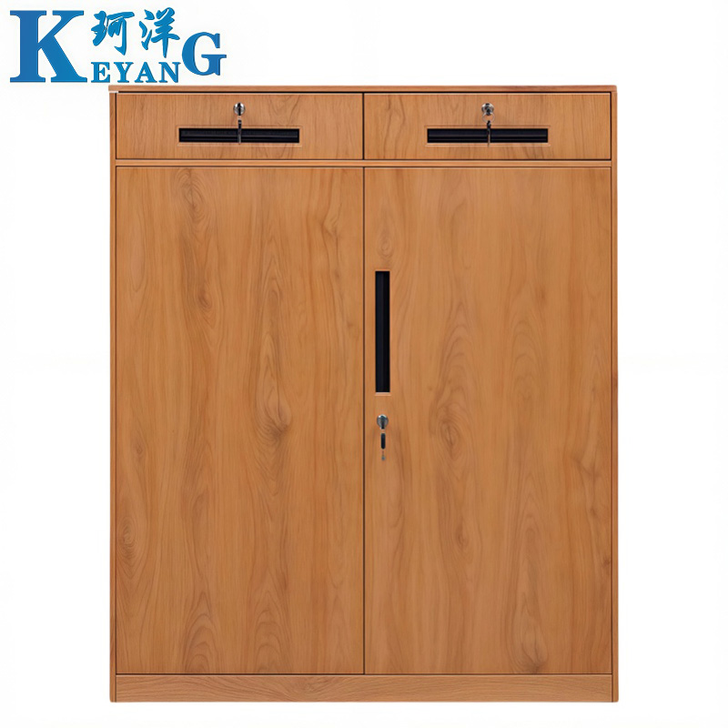 珂洋 文件柜矮柜 二斗下节(黄木纹) 台高清大图