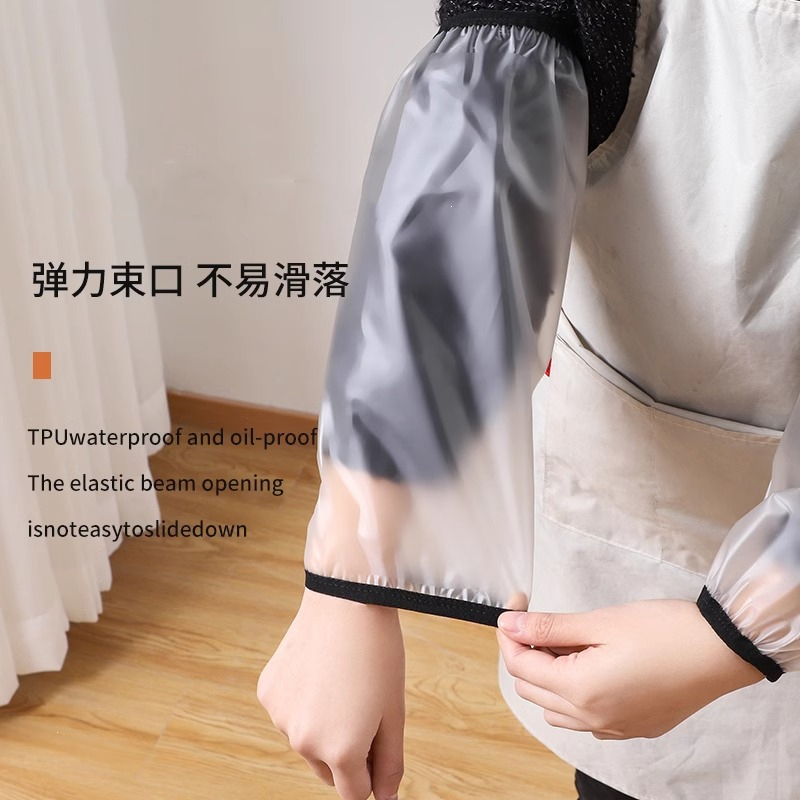 迈高登加长皮革袖套男女套袖成人工作袖头秋冬厨房护袖