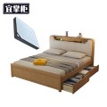 宜掌柜 实木储物 床 实木储物床1.8*2.0米+床垫 套