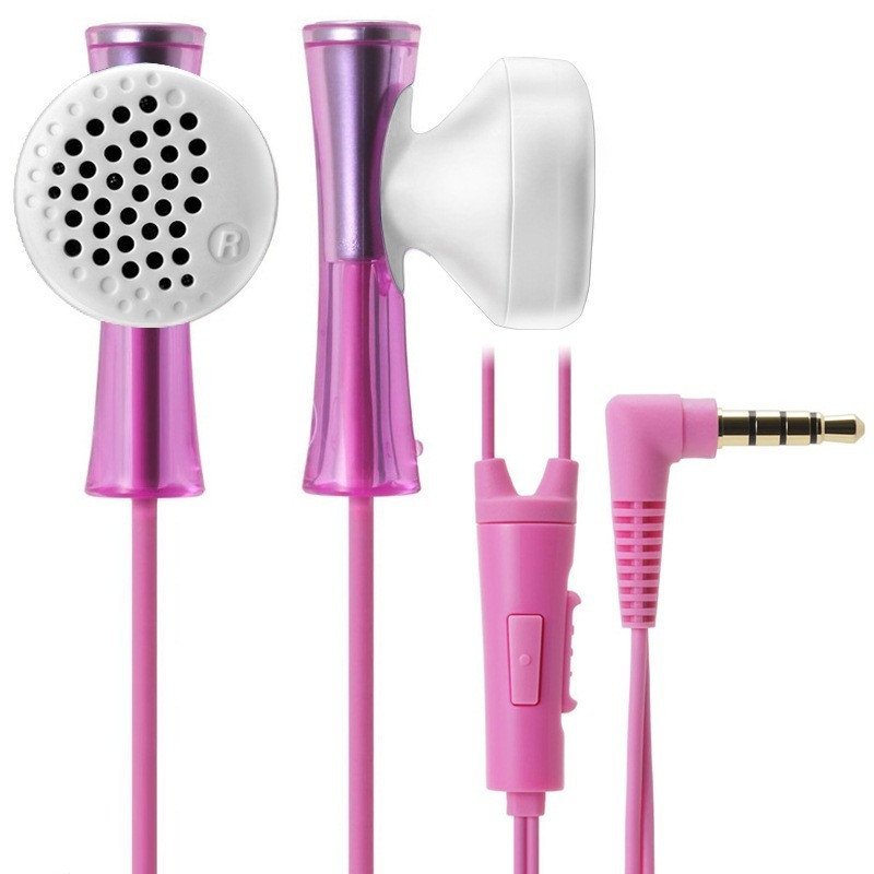 铁三角(Audio-technica) ATH-J100iS LPK 智能手机专用耳塞式耳麦有线耳机 浅粉色高清大图