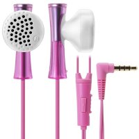 铁三角(Audio-technica) ATH-J100iS LPK 智能手机专用耳塞式耳麦有线耳机 浅粉色
