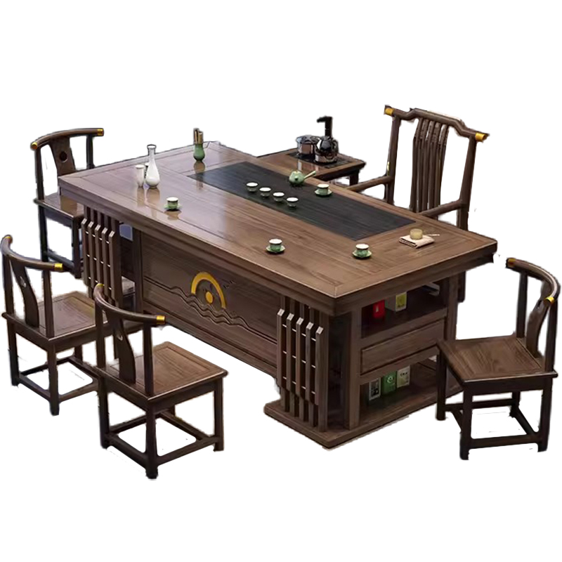 晋舰 茶桌椅组合办公室功夫茶几泡茶台套装一体家用小户型喝茶桌 1.8米+茶台