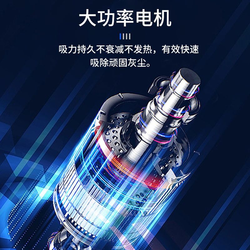 [四合一多功能]120w车载吸尘器充气泵车用大功率汽车用品打气泵|四合一多功能[数显款家车用]20黑色