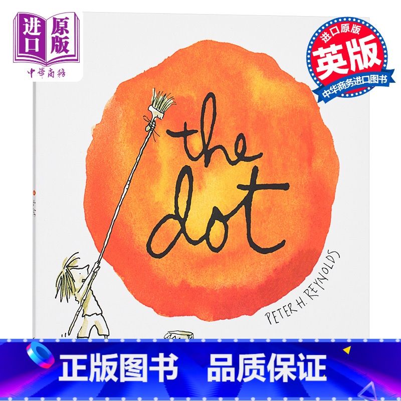 【正版】中商童书点 英文原版 The Dot 绘本 获奖图画书 彼得雷诺兹 创意想象力 3-6岁 someday画