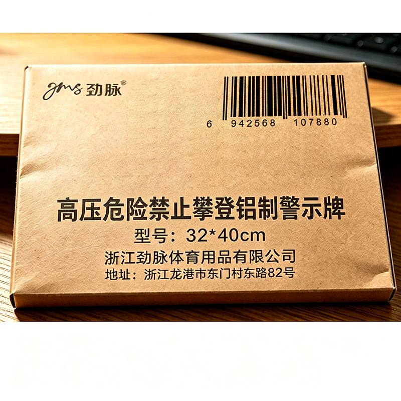 劲脉 高压危险禁止攀登铝制警示牌 32*40cm 张高清大图