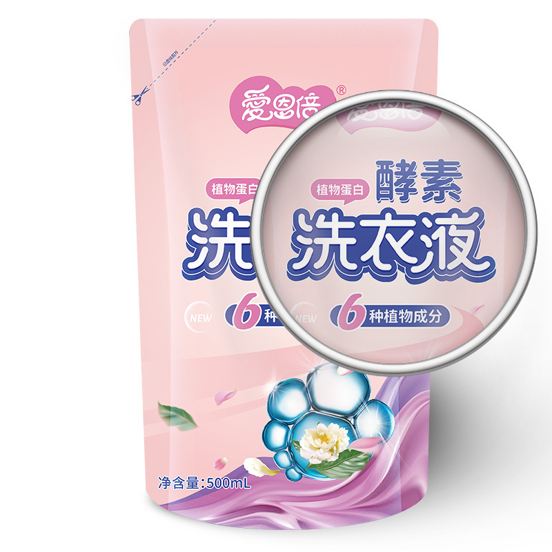 爱恩倍酵素洗衣液500ml袋*4包高清大图