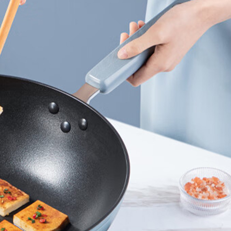 炊大皇炒锅32cm厚底薄壁导热均匀复合导磁锅底易清洗GL32NF高清大图