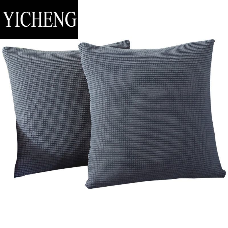 YICHENG四季通用沙发垫抱枕套办公室抱枕靠垫简约现代床头靠垫图片