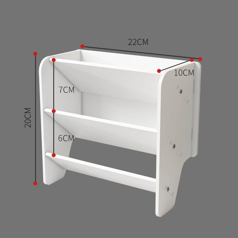 洗漱台收纳盒置物架多层落地化妆品浴室卫生间厕所牙刷置物架 三维工匠 308(2个套装+赠免钉胶)牙刷架/牙具座图片
