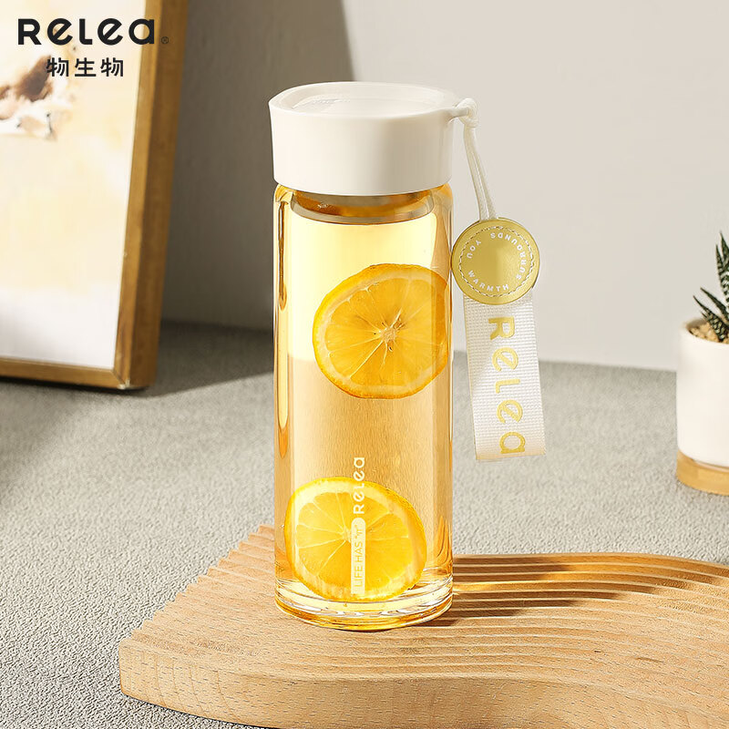 物生物漾诗玻璃杯450ML JV012335-0450奶泡白