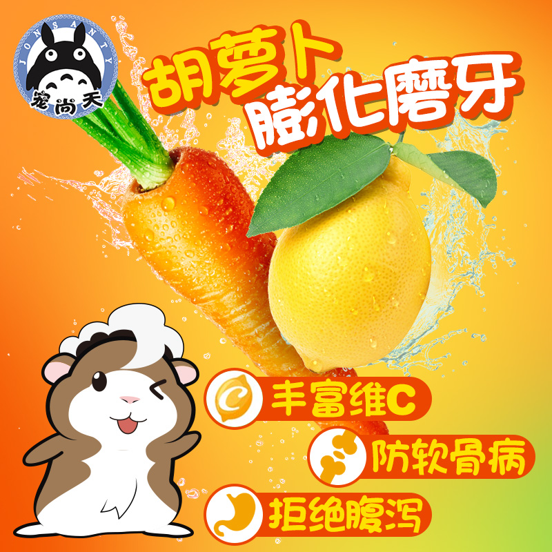 果蔬豚鼠粮2LB荷兰猪粮食饲料天竺鼠食物主食主粮宠物用品高清大图