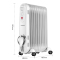 辰佳 (Changer)CR404-11-2000W 电热油汀取暖器家用电暖器家用办公室电暖气无光 灰白色