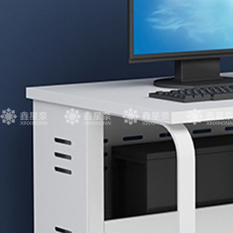 鑫星奈 钢架电脑桌培训桌机房电脑桌学习桌课桌 单人位B款图片