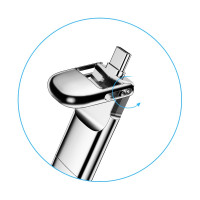 忆捷（EAGET）128GB USB3.0 HS-C02 固态U盘 Type-C双接口 读速高达530MB/s
