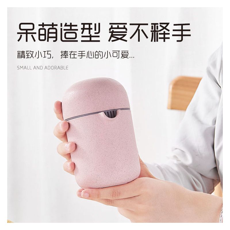 手动榨汁机小型简易便携式榨汁杯家用压榨器水果橙子柠檬挤压器|麦色(加厚两用机)