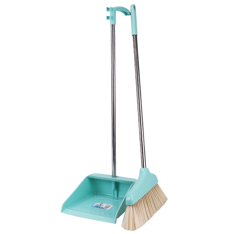 扫地不粘头发捎把扫帚加厚鬃毛笤帚扫把簸箕米魁家用套装北欧浅粉色图片 高清实拍大图 苏宁易购