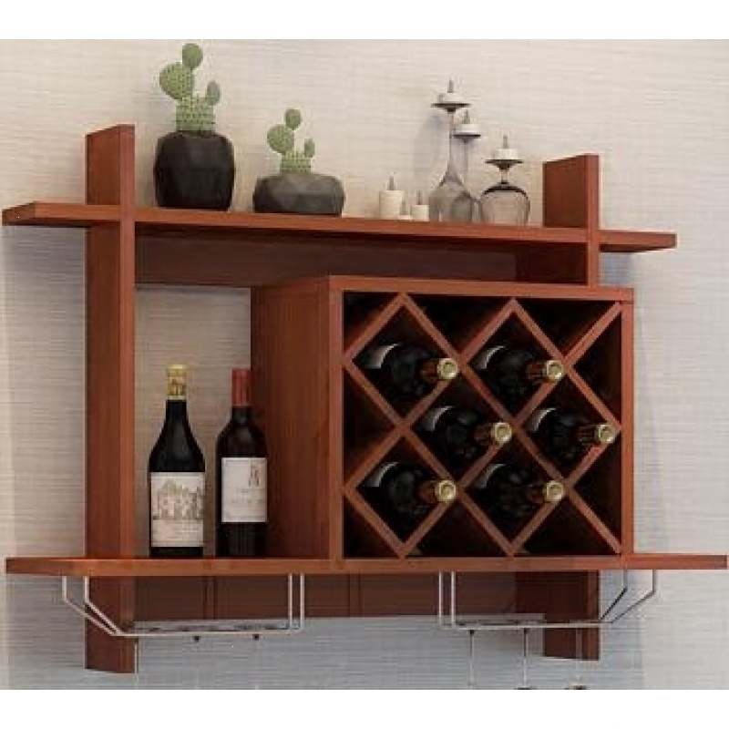 简约墙上酒柜壁挂式创意红酒架客厅格子墙壁装饰置物架装饰