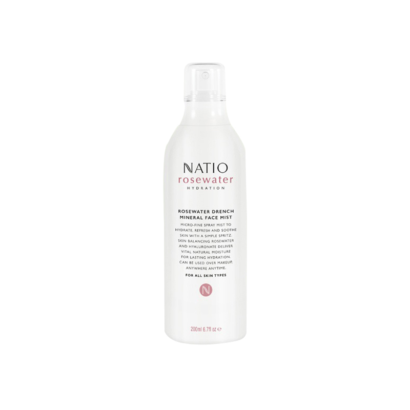 NATIO娜迪奥玫瑰VC纯露喷雾喷雾200ml/瓶清爽保湿补水适合各种肤质男女通用 澳洲进口