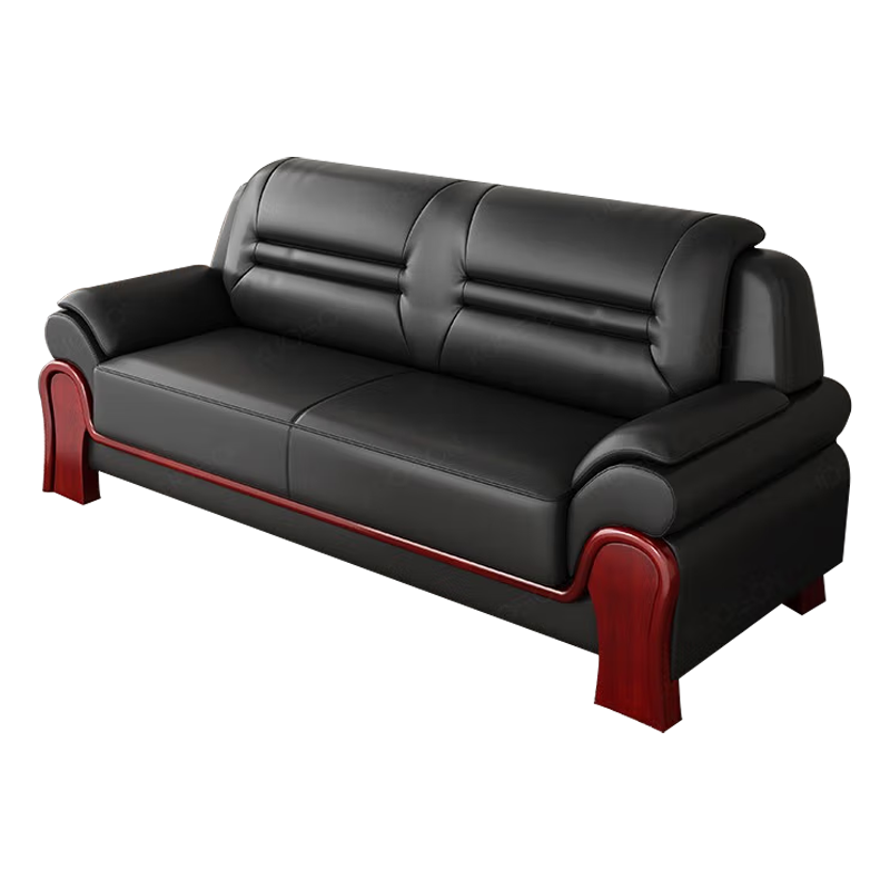 臻远 ZY5110348 办公室沙发简约商务沙发休闲沙发 牛皮三人位