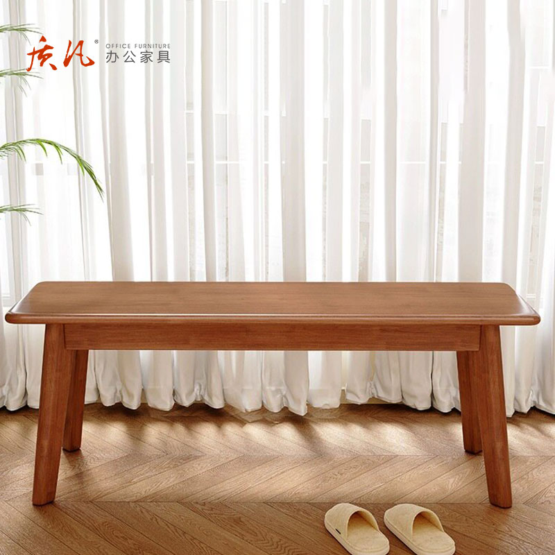 苏宁 质凡 北欧全实木长条实木凳 100*30*45cm颜色备注高清大图