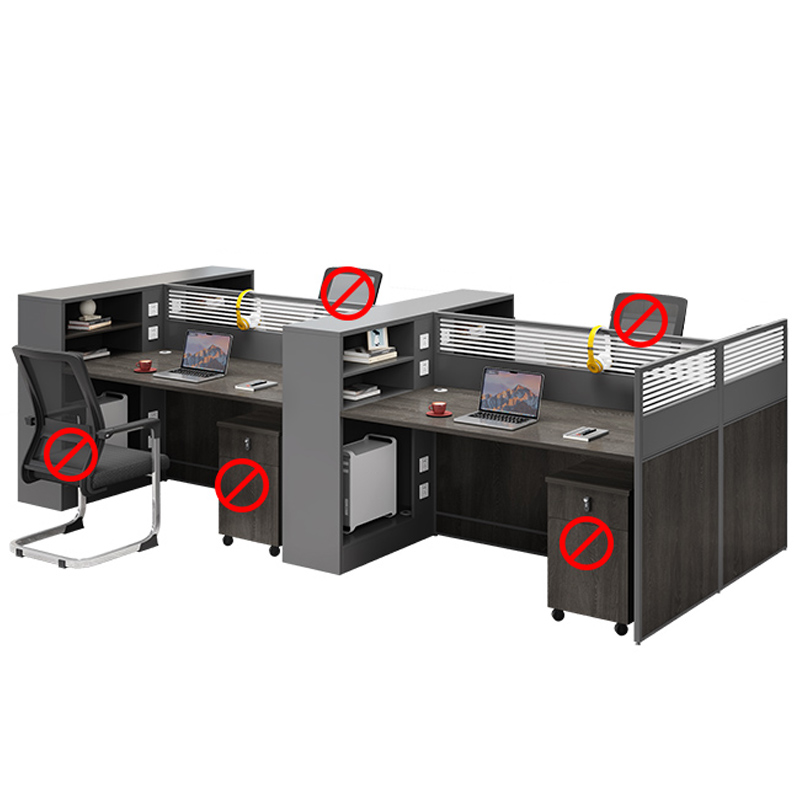 芙瑞塔屏风桌 四人位张高清大图