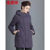 【官方正品】恒源祥中老年妈妈装羽绒服女2018冬季新款加厚保暖外套女中长款B