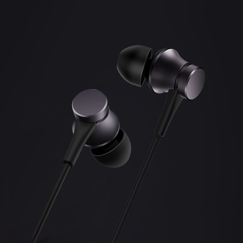 小米单动圈耳机入耳式有线控低音增强适配华为三星苹果耳塞35mm黑色