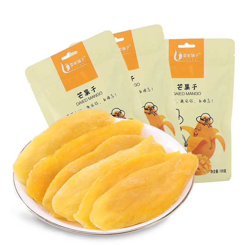 雷家铺子芒果干120g*1袋休闲零食果干果脯芒果片