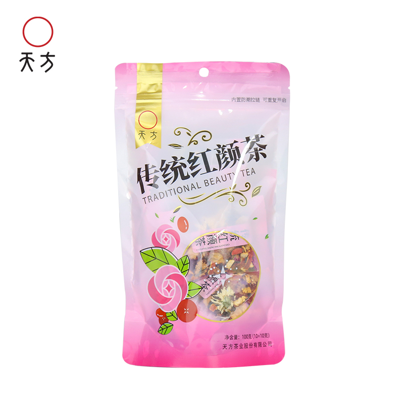 天方传统红颜茶八宝茶100g 10包*10g 袋装 花草茶高清大图