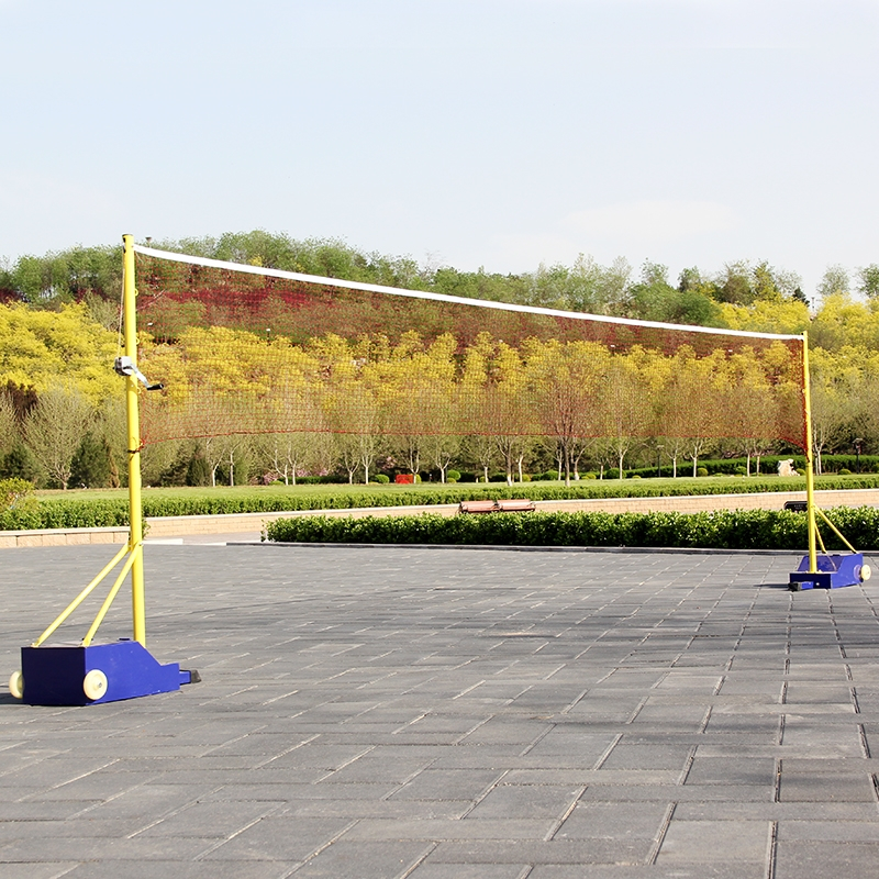 羽毛球拍网架便携式标准羽毛球网柱移动式气排球网架排球柱迈高登比赛