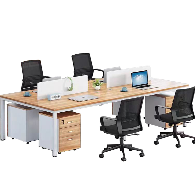 渝瑞坤 办公桌(4人位)1000*600*750mm/套高清大图