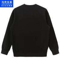 马克华菲圆领卫衣男2022秋季新款童话绘画图案印花宽松情侣上衣潮流