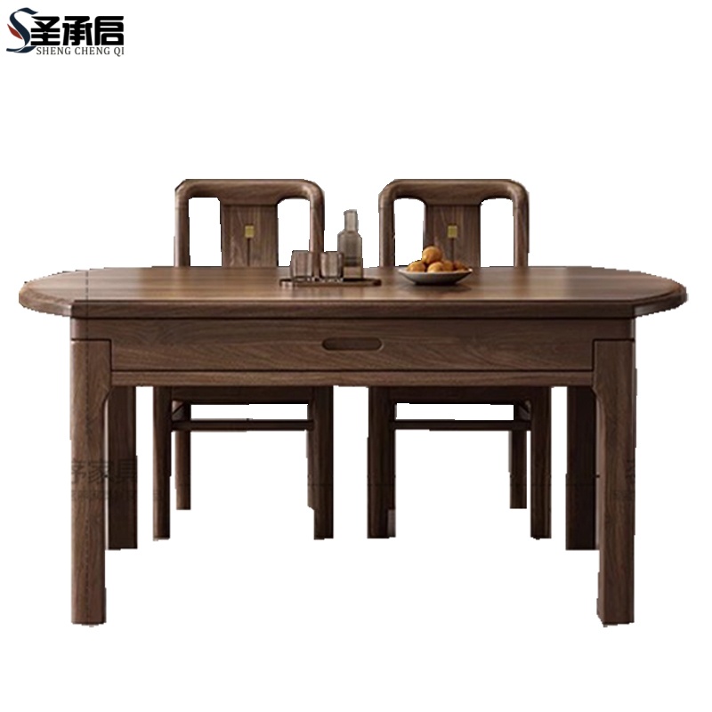 圣承启餐厅餐桌1.5m六椅张高清大图