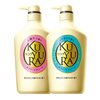 资生堂(SHISEIDO)可悠然沐浴露 恬静清香+欣怡幽香550ml（日本原装进口沐浴乳 成人儿童各种肤质均适用）