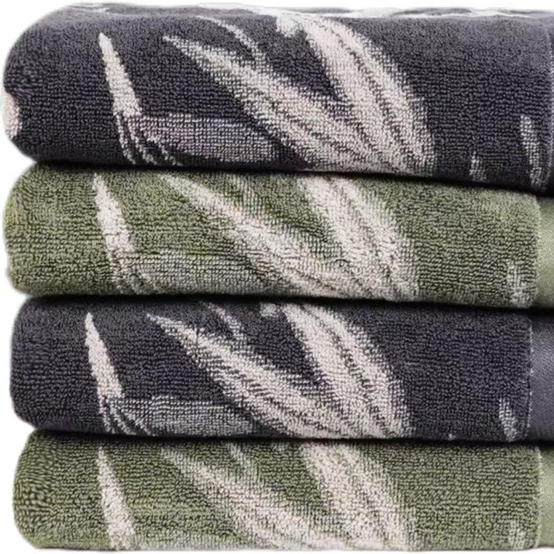 世纪金鹰 竹纤维提花毛巾 067单条袋装高清大图