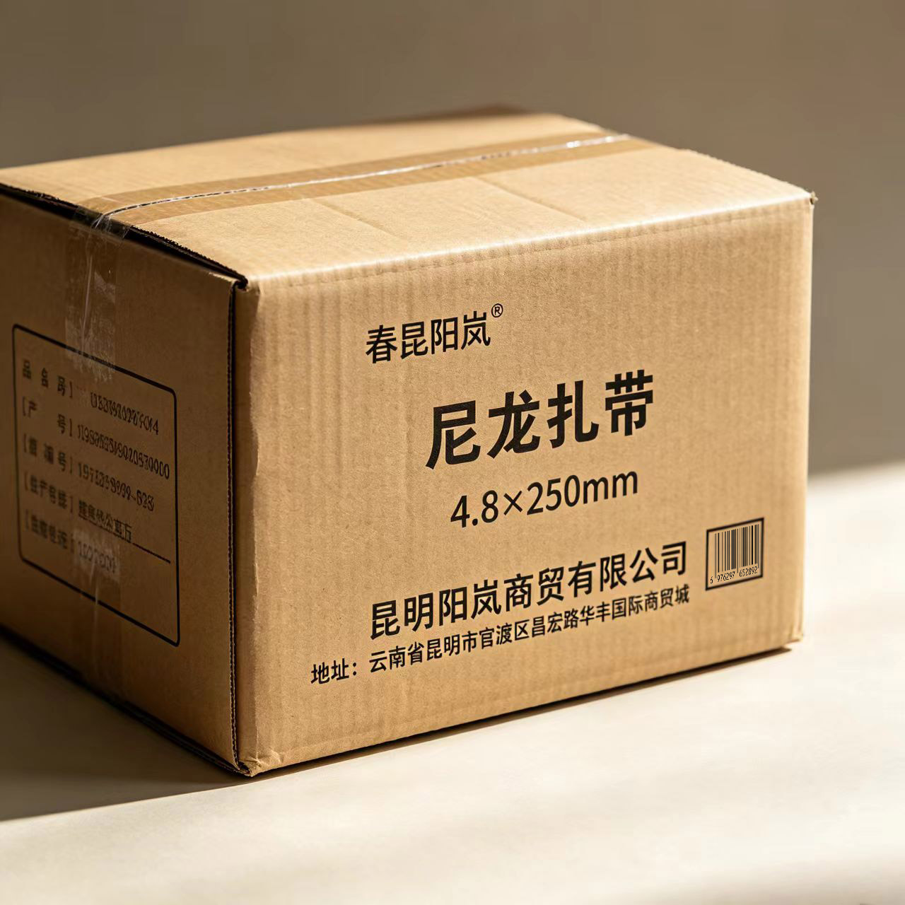 春昆阳岚 尼龙扎带(4.8*250mm(黑色)100条/包)高清大图