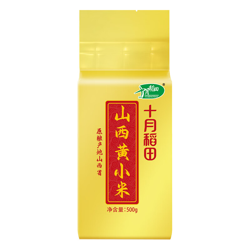 十月稻田 山西黄小米500g*3袋小米