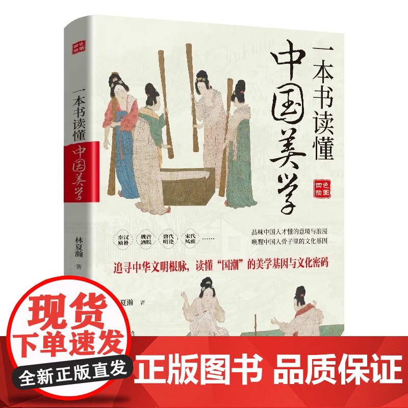 一本书读懂中国美学 中华文明秦汉魏晋唐代宋代风雅国潮美学诗歌戏曲书画园林建筑百科全书式中国美学史 中国美学艺术通识读物书