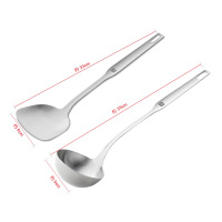 双立人(ZWILLING)锅铲汤勺套装TWINProf厨房炊具2件套装不锈钢