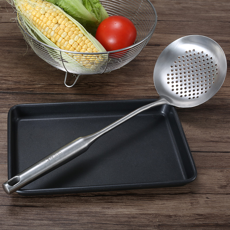 材慧304不锈钢漏勺厨房家用漏勺