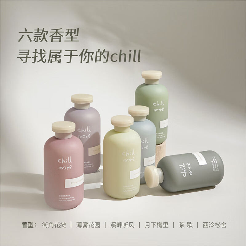 chillmore且悠香氛沐浴露(茶歇)-300ml高清大图