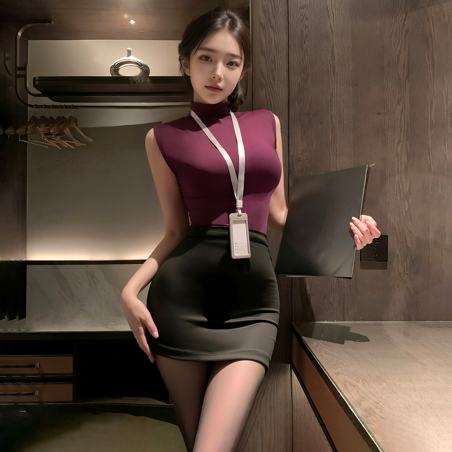 霏慕禁欲系OL秘书制服套装紧身包臀短裙女式性感情趣内衣夫妻房事床上衣服6205高清大图