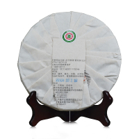 中粮中茶牌 云南普洱茶 2016年红印铁饼生茶饼 400g