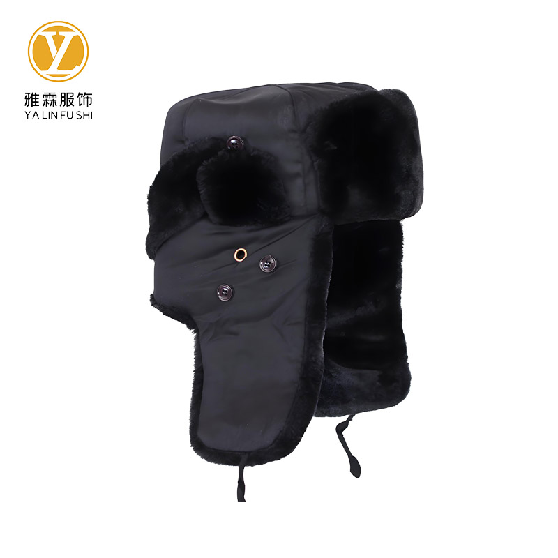 雅霖服 防寒护耳棉帽YLF-FHM001 顶高清大图