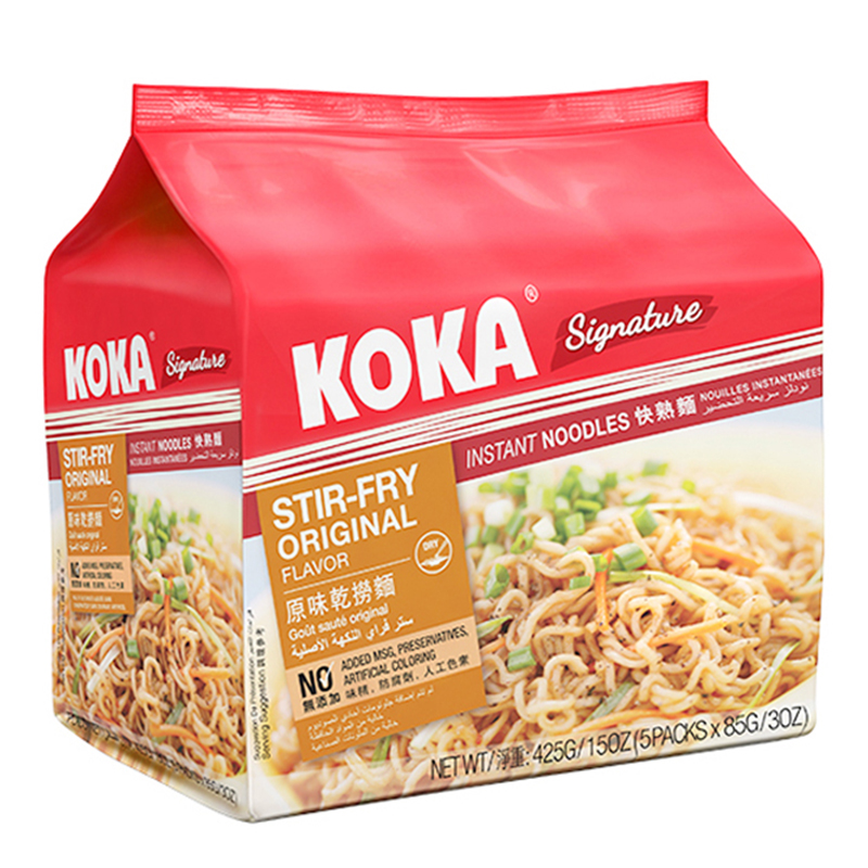 可口KOKA原味干捞快熟面85g*5包 新加坡进口