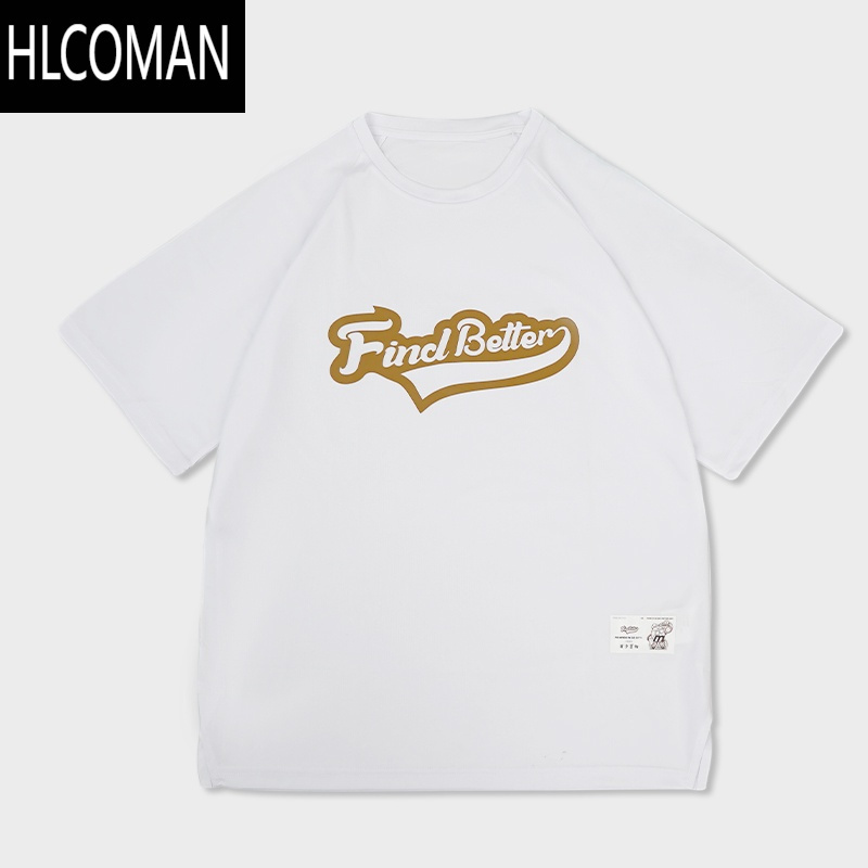 HLCOMANFIND BT夏季美式速干衣T恤男 运动健身训练服篮球短袖投篮服